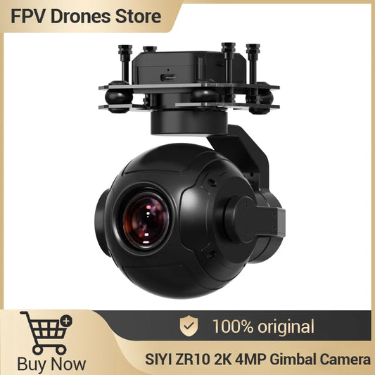 SIYI ZR10 2K 4MP QHD 30X Hybrid 10X Optical Zoom Gimbal Camera 1/2.7" CMOS HDR Starlight Night Vision 3-Axis Stabilizer UAV UGV