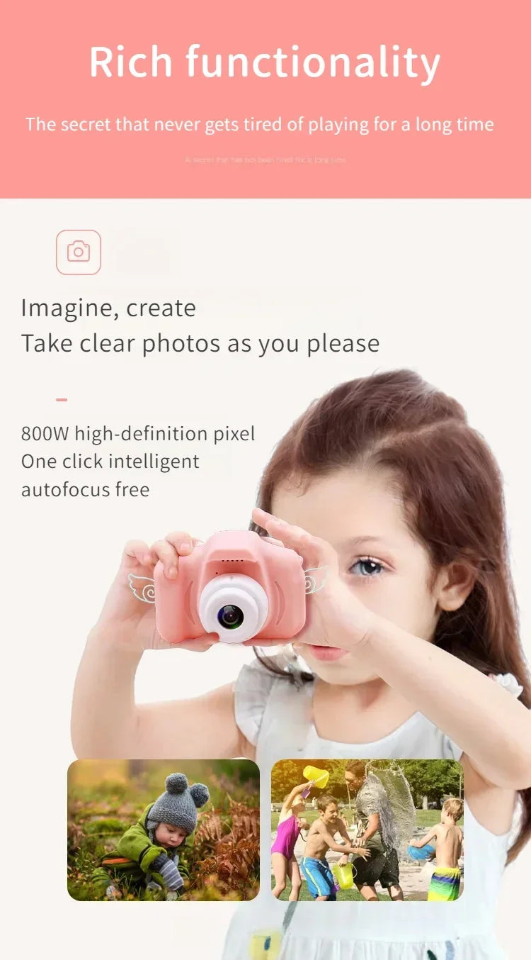 ¡Haz que tu hijo capture el mundo con KidCam Pixie! 📸✨