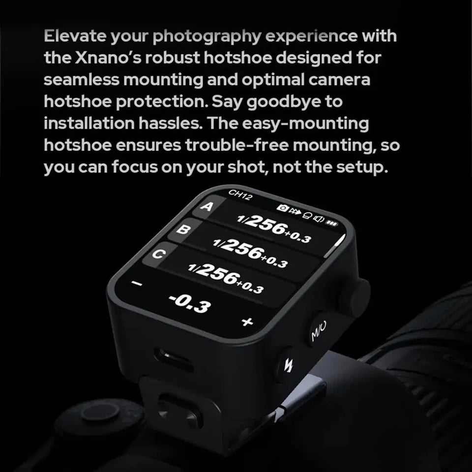 Godox X3 TTL Wireless Flash Trigger with High-definituion OLED Touch Screen Control at Your Fingertips