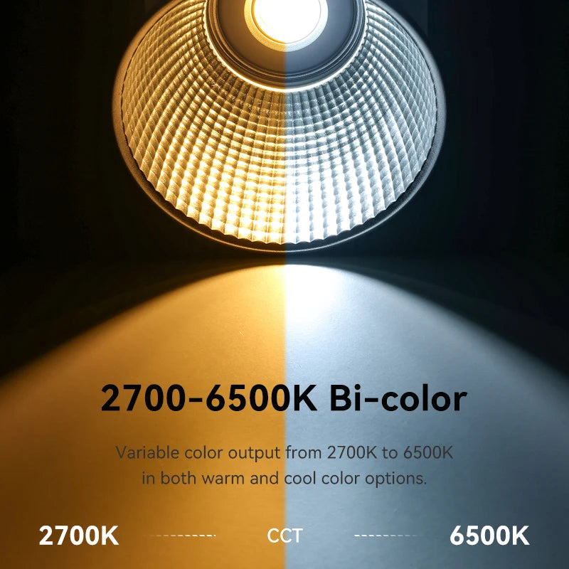 Ulanzi LT005 60W COB Video Light 2700-6500K Bi-Color Photographic LED Light for Photo Studio Film Camera Shooting Livstreaming