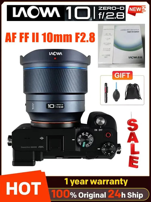 Venus Optics Laowa 10mm f/2.8 AF FF II Lens Full Frame MF/AF Lens For Sony zve10 a6000 For nikon ZFC Z5 Z6 Mount Camera