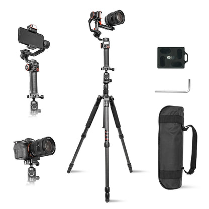 Hohem Official MT2 Kit 3-Axis Gimbal for Mirrorless Camera Stabilizer Camera Sony/Canon/Nikon/Fujifilm/Panasonic with AI Tracker