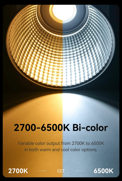 Ulanzi LT005 60W COB Video Light 2700-6500K Bi-Color Photographic LED Light for Photo Studio Film Camera Shooting Livstreaming