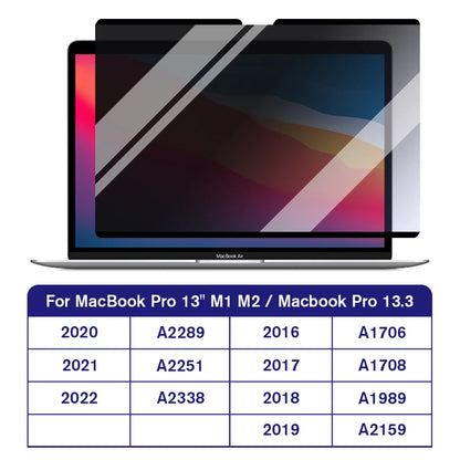 Magnetic Privacy Screen Protector On for Macbook Pro 13 inch 13.3 A1708 A1706 A1989 A2159 A2289 A2251 A2338 M1 M2 Laptop Filter