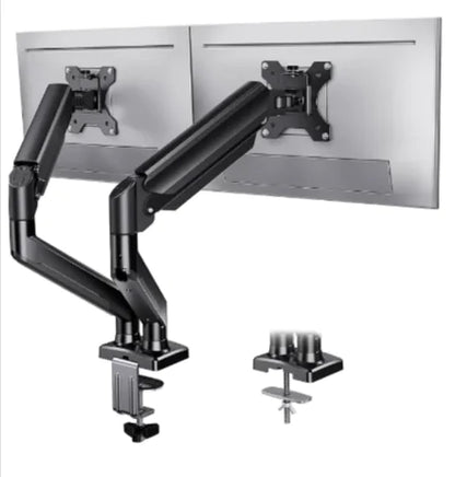 ScreenFlex Pro - Soporte para monitor de doble pantalla de 32 pulgadas